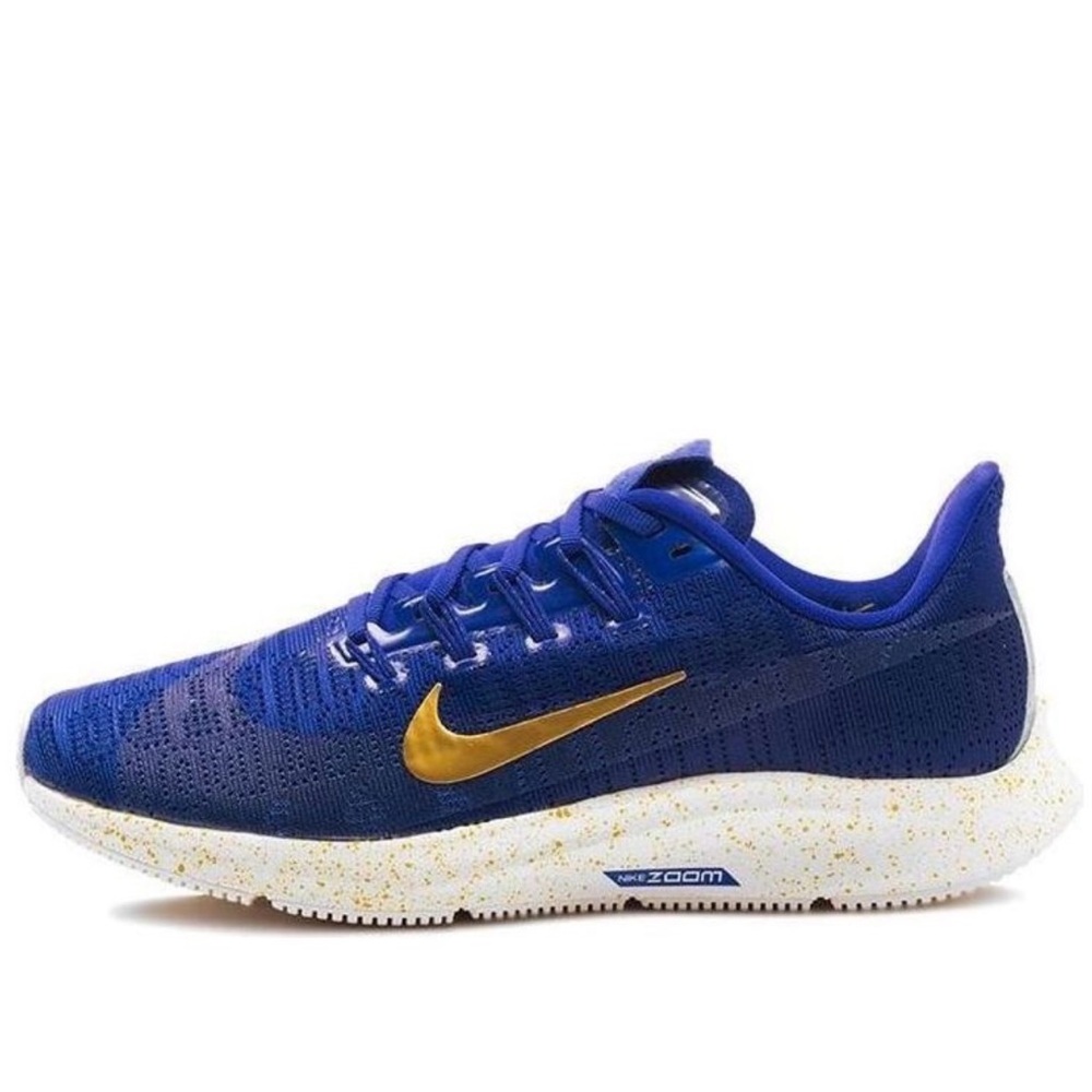 Nike Blue and Gold Running Shoes